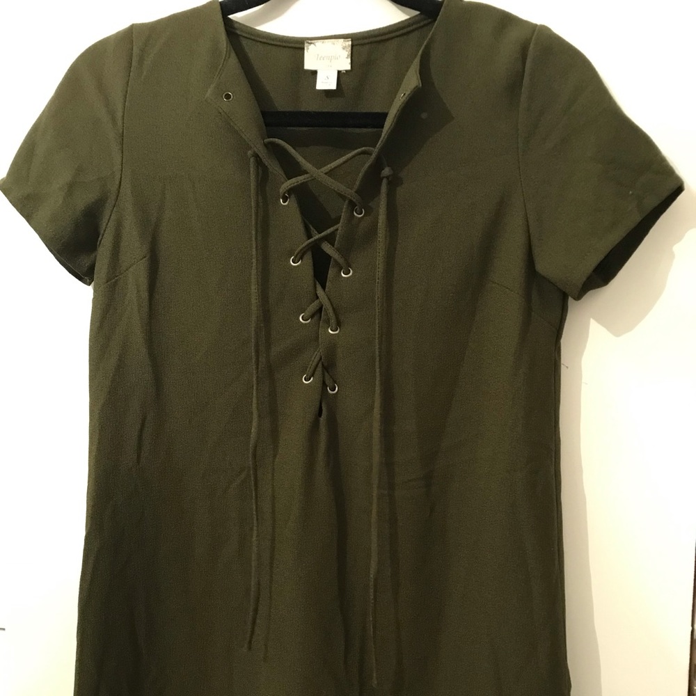 Lace up Mini Dress